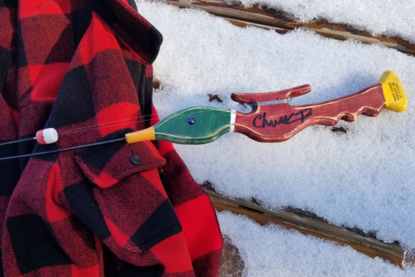 Green Hornet Ice Fishing Pole
